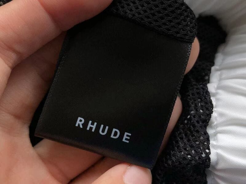 Rhude Side Logo Shorts Black