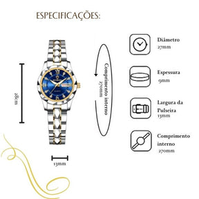 Relógio Diamond Lux Casal (Edição Limitada)