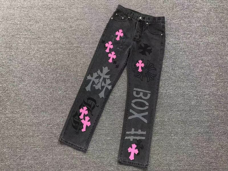 Calça Jeans Chrome Hearts Box Purple