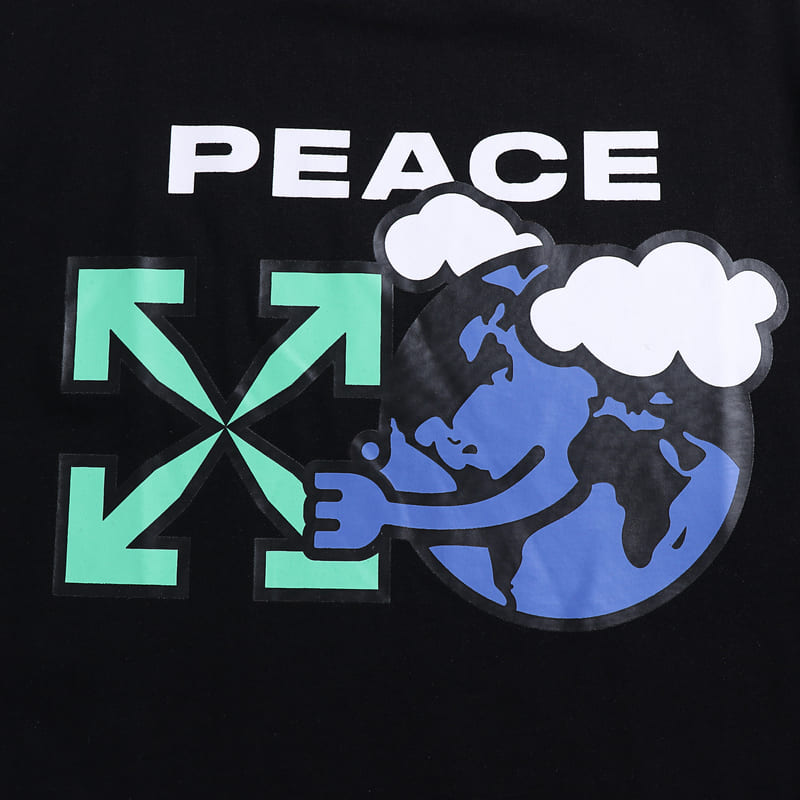 Camiseta Off-White Peace Worldwide Black