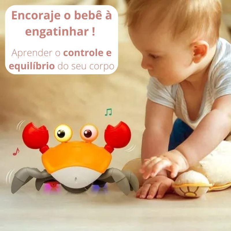 Caranguejo Inteligente Fujão com Sensor de Obstáculos, Músicas e Luzes