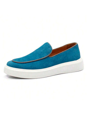 Loafer Masculino em Camurça Forrado Com Palmilha
