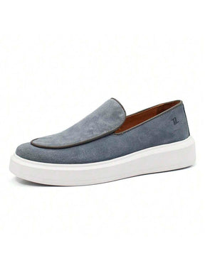 Loafer Masculino em Camurça Forrado Com Palmilha