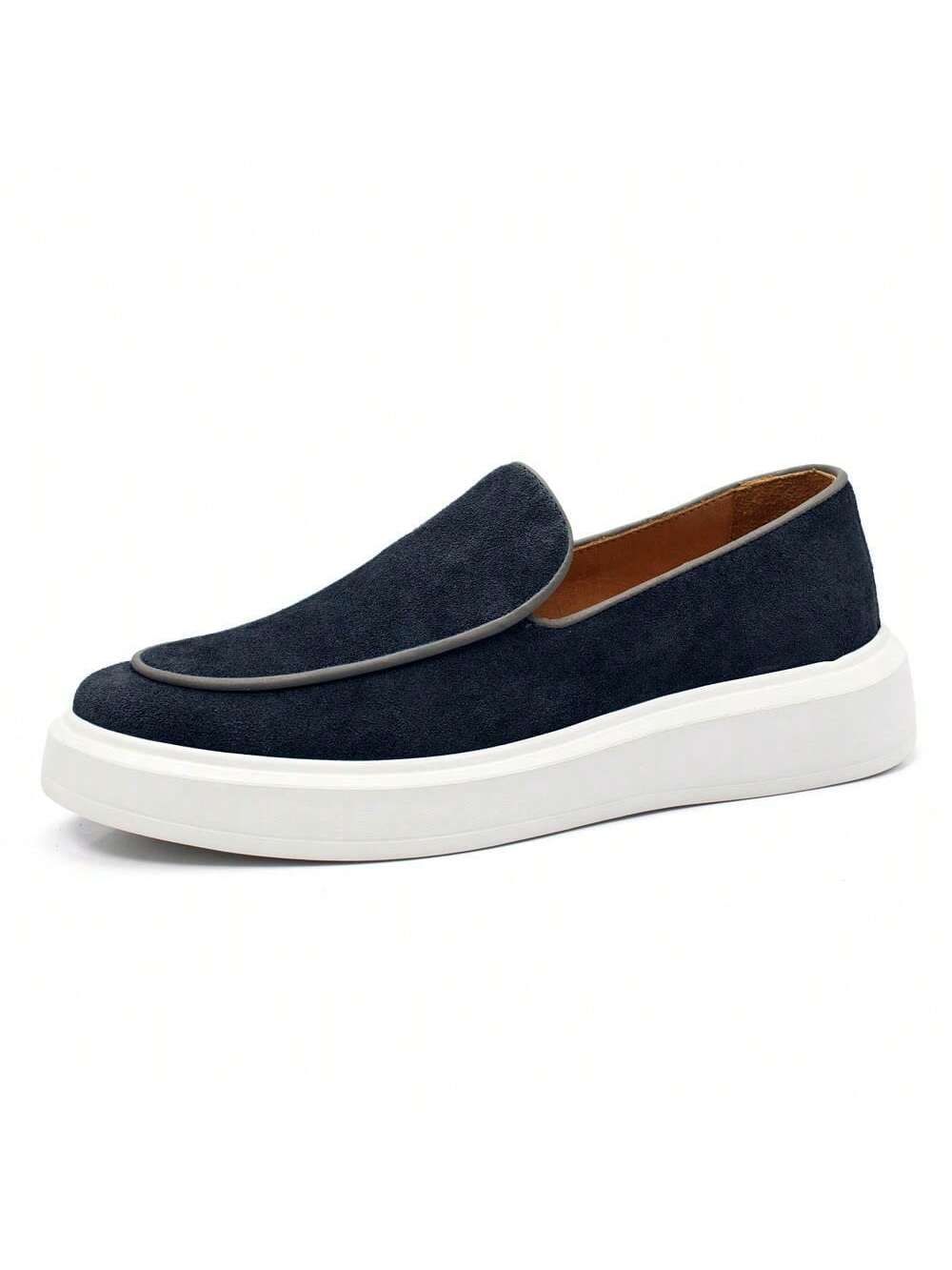 Loafer Masculino em Camurça Forrado Com Palmilha