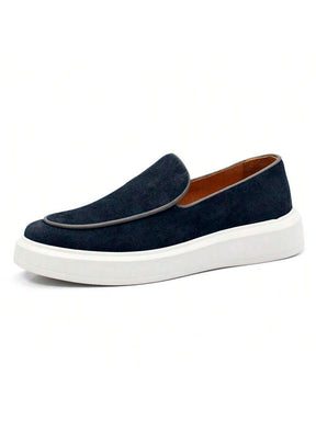 Loafer Masculino em Camurça Forrado Com Palmilha