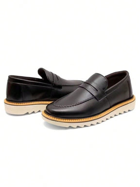 Sapato Oxford Tratorado Masculino - Couro Premium