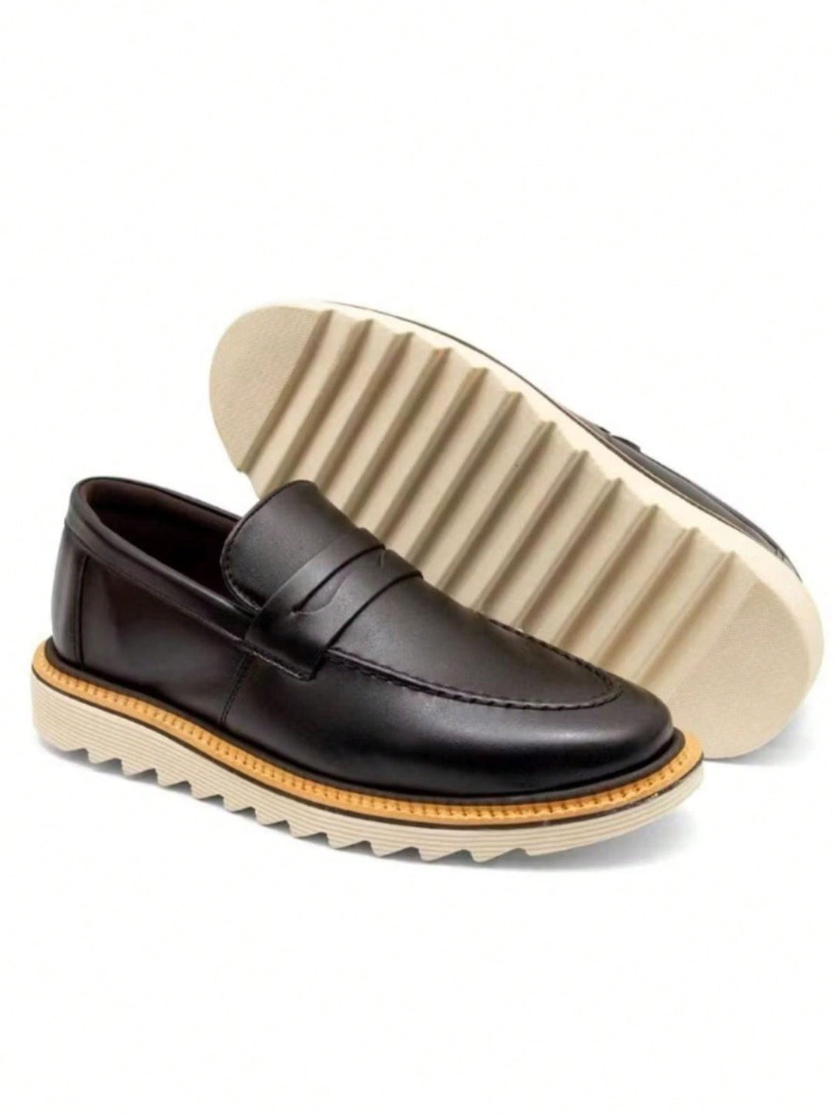 Sapato Oxford Tratorado Masculino - Couro Premium