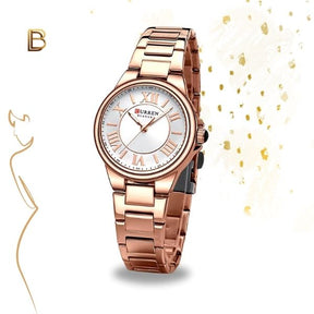 Relógio Feminino de Aço Dourado - Curren KorsMary