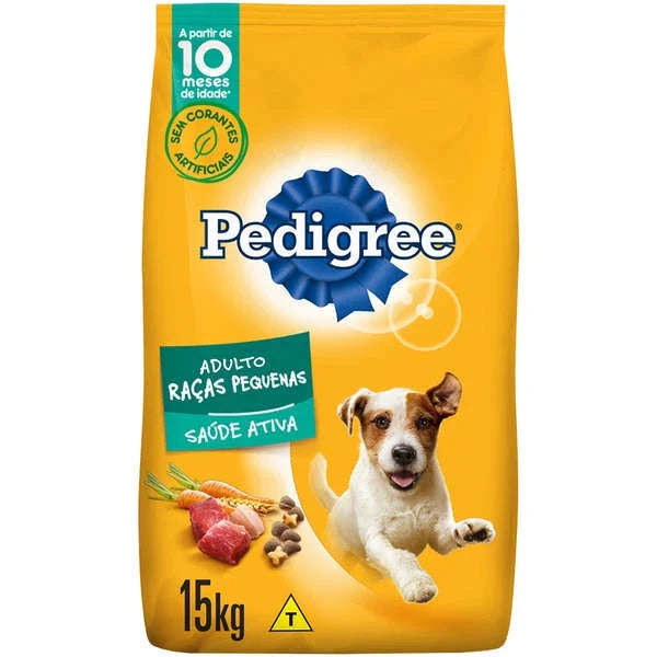 Ração Pedigree para Cães Adultos Raças Pequenas 15KG