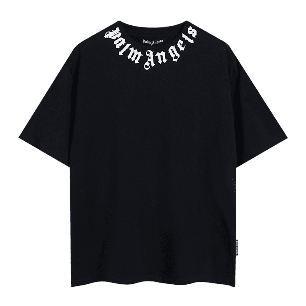 Camiseta Palm Angels Neck Logo Black