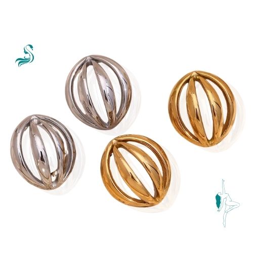 Brinco Glamour Archés 18K Banhado a Ouro