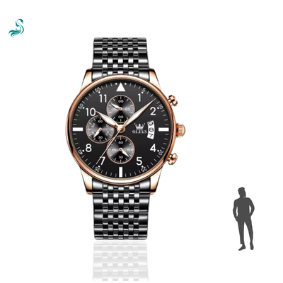 Relógio Casual Masculino Slim OLEVS - Aço tungstênio