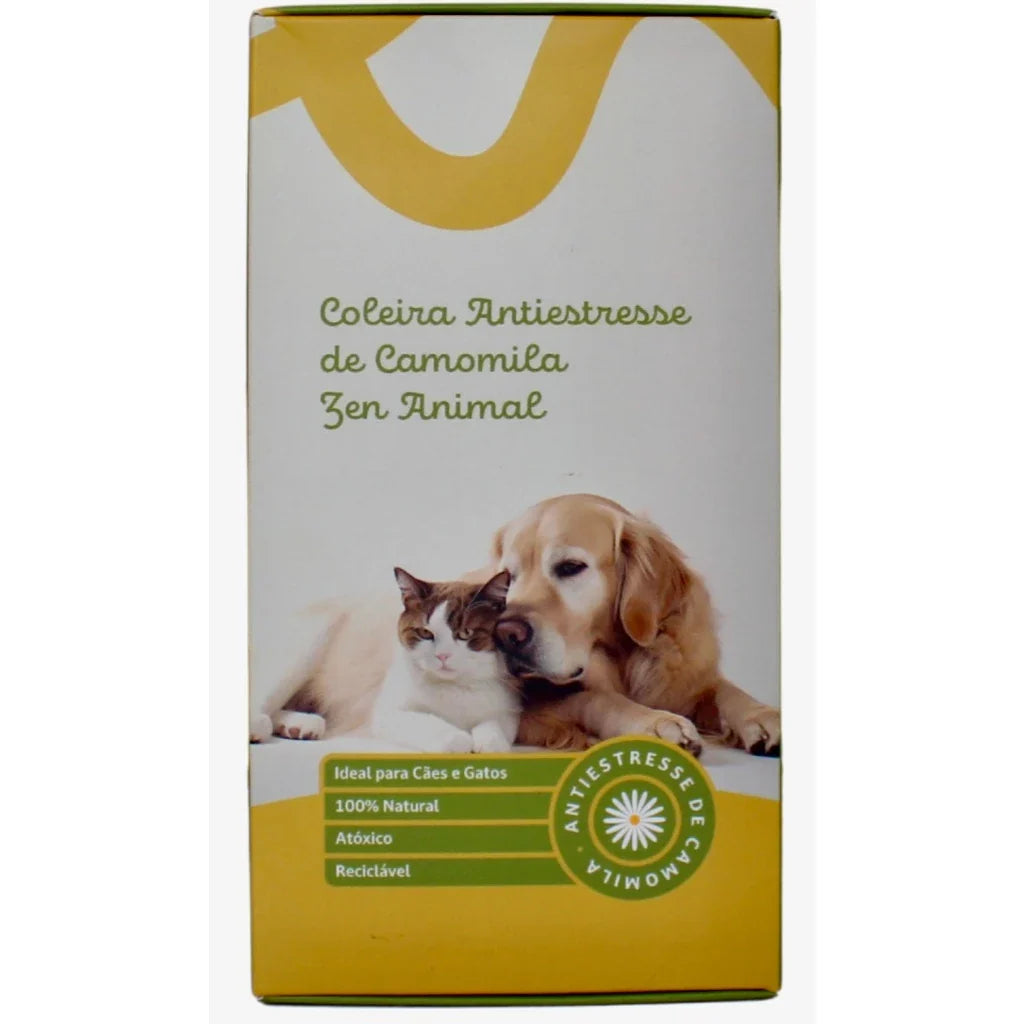Coleira Antiestresse para Pets de Camomila | Coleira Antiestresse Zen Animal