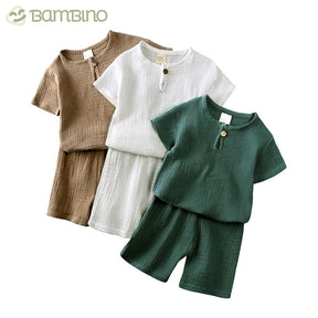 Conjunto em Linho Infantil Bambino