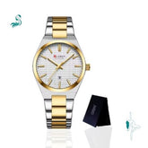 Relógio Feminino de Aço Dourado e Prata - Curren 8439L