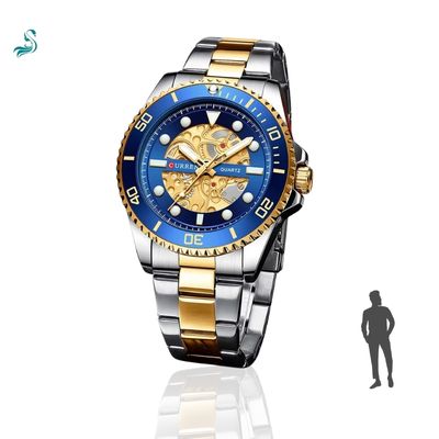 Relógio Casual Masculino Curren Edição especial - Aço inoxidável