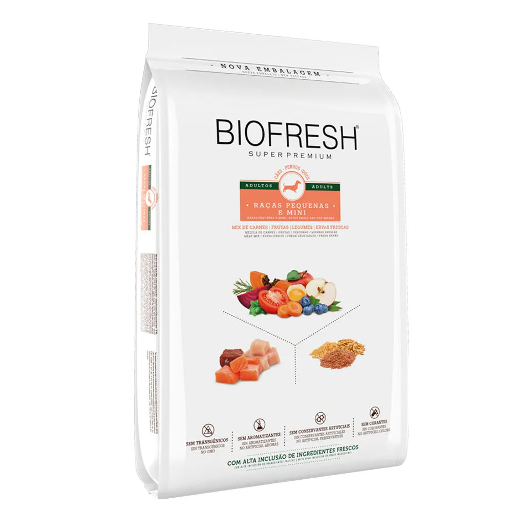 Ração Biofresh Super Premium - Adulto Mini/Pequeno - 10,1 kg