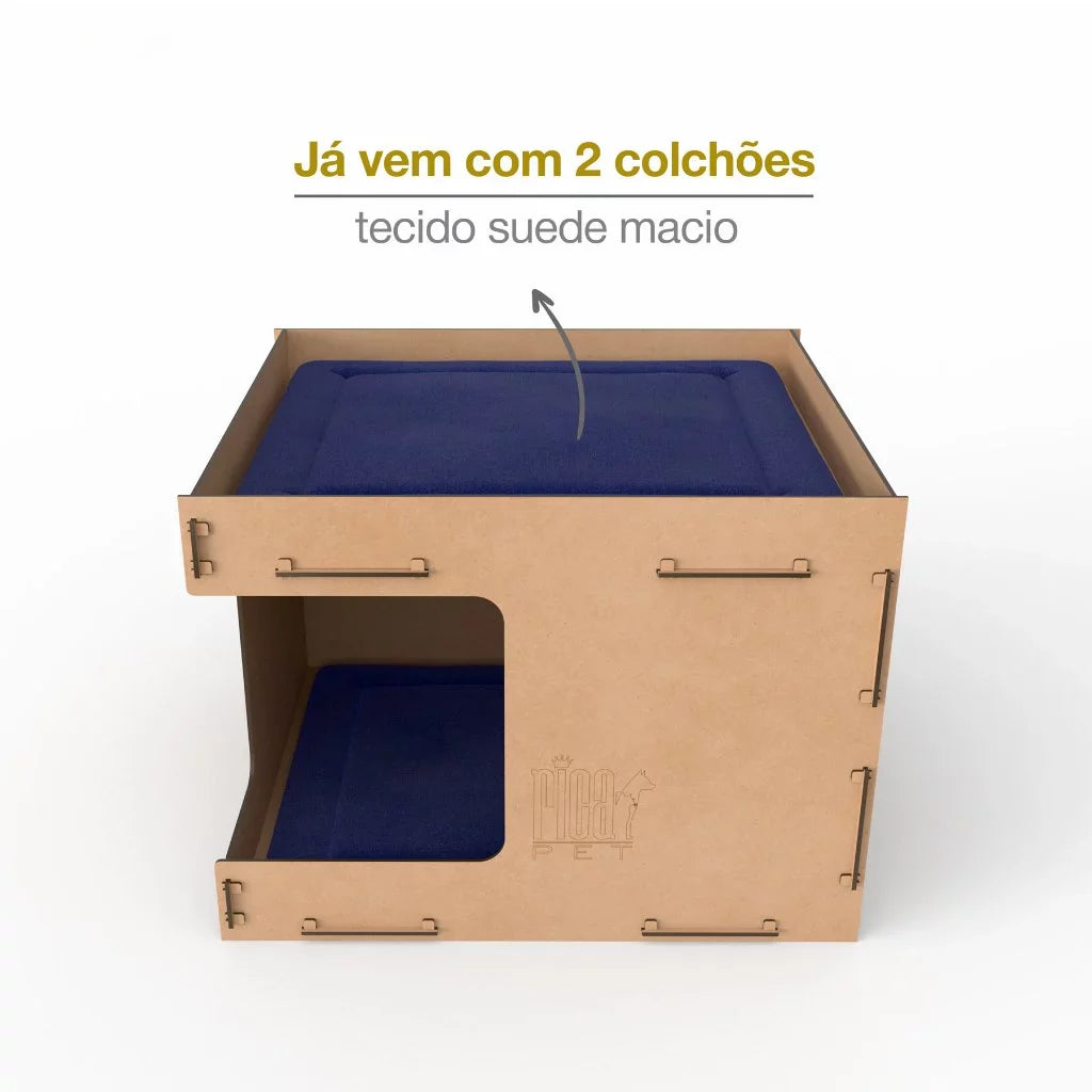 Casinha Pet 2 andares para Cachorro e Gato | PetMansion™