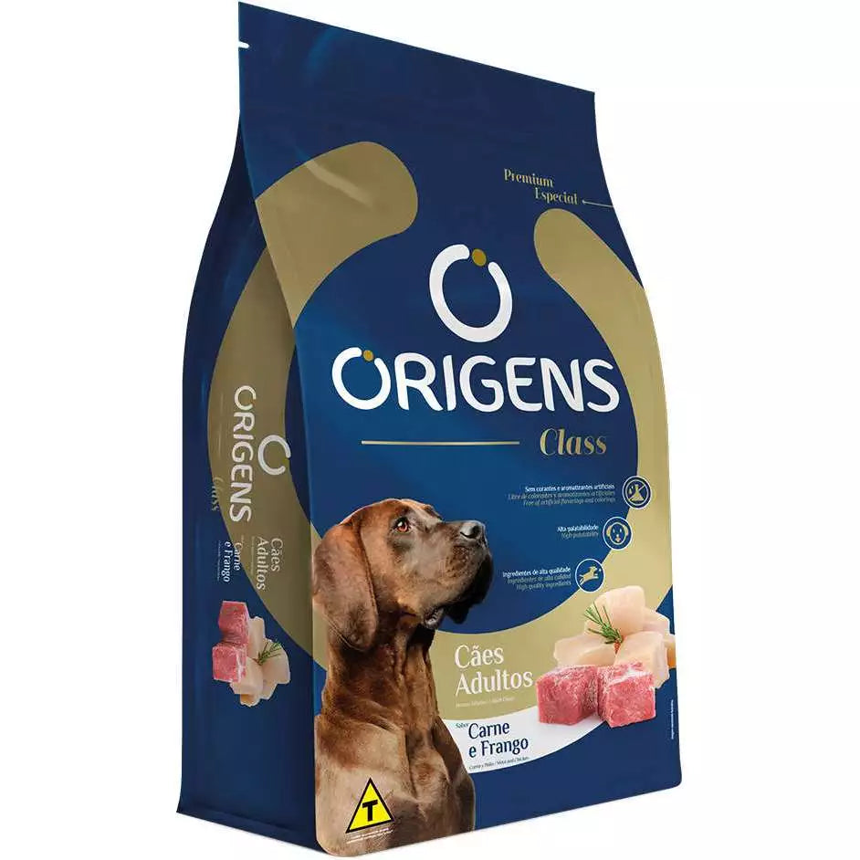 Ração Origens para Cachorro Adulto Class Frango e Carne 15 kg