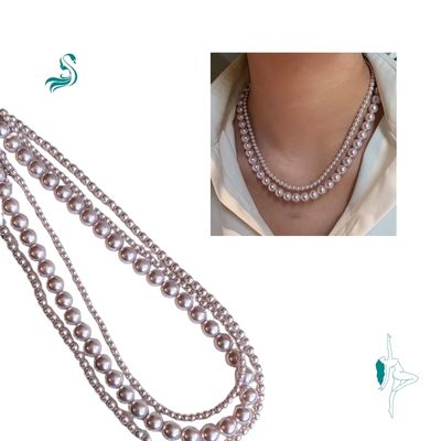 Colar Elegante de Pérolas com Fecho Magnético