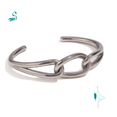 Pulseira Três Camadas Burnetts Joias em Aço Inoxidável