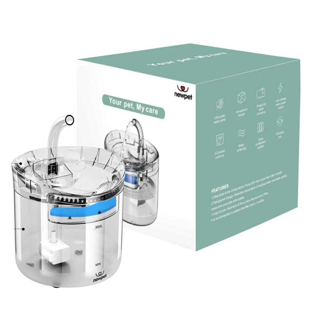 Fonte de Água automática para Gatos silenciosa | Silent™