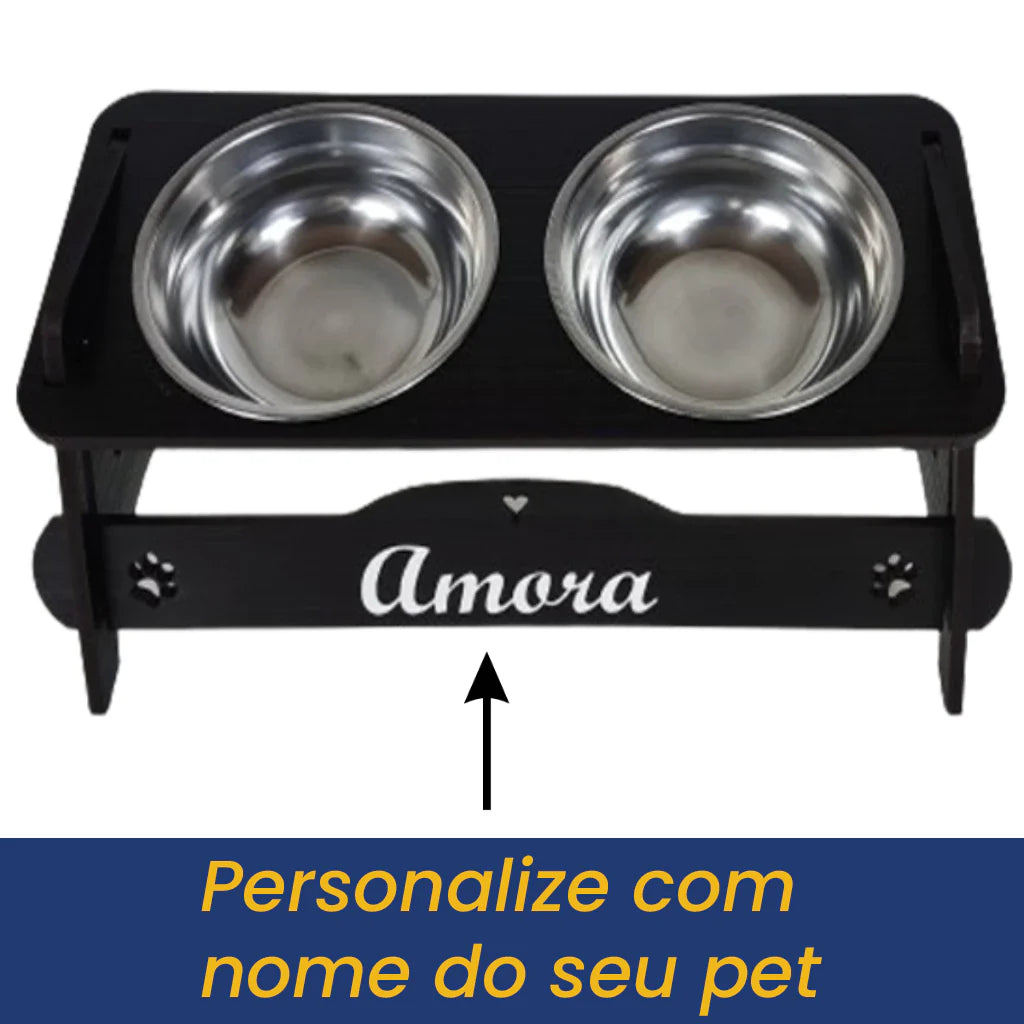 Comedouro para Cachorro e Gato personalizável| Comedouro Magic™