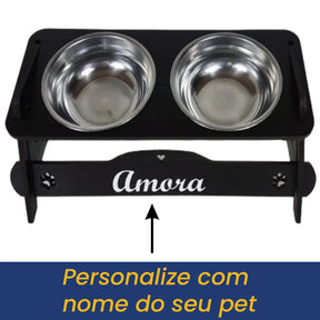 Comedouro para Cachorro e Gato personalizável| Comedouro Magic™