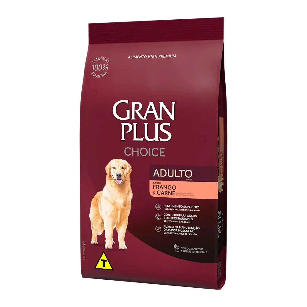 Ração Gran Plus Cães Choice Frango E Carne 15kg