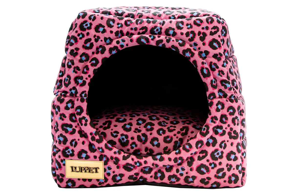 Toca para Cachorro e Gato Iglu Impermeável | Toca Luppet Oncinha Pink™