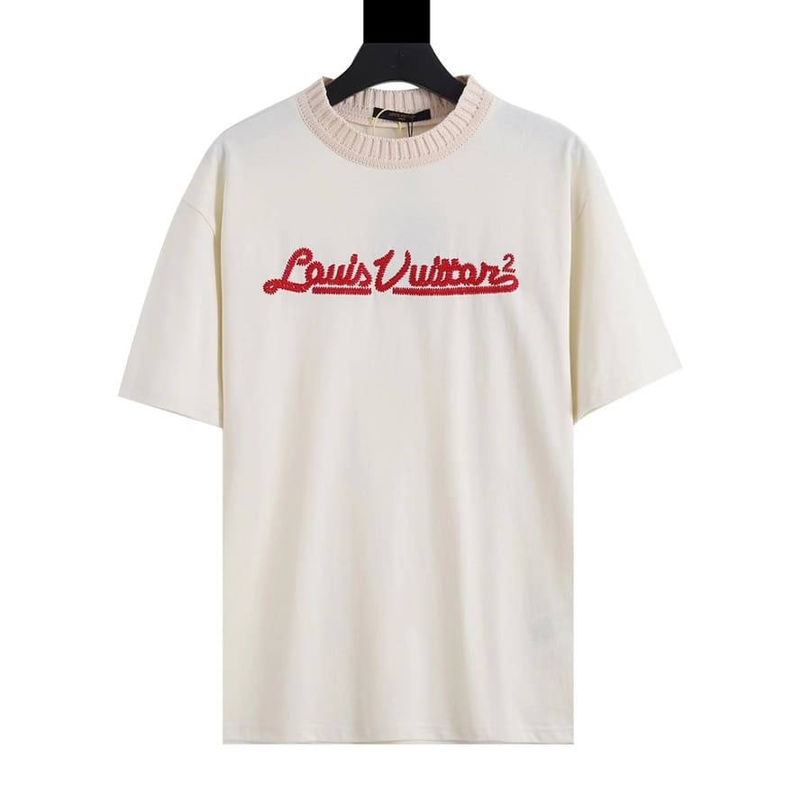 Camiseta Louis Vuitton x Nigo Embroidered Mockneck