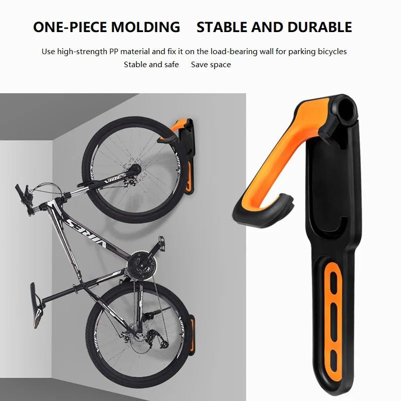 1pc rack de montagem na parede da bicicleta mtb estrada armazenamento fixo pendurado gancho suporte suporte ciclismo fivela estacionamento - Tudo Tem