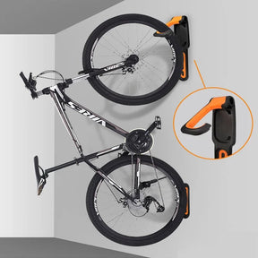 1pc rack de montagem na parede da bicicleta mtb estrada armazenamento fixo pendurado gancho suporte suporte ciclismo fivela estacionamento - Tudo Tem