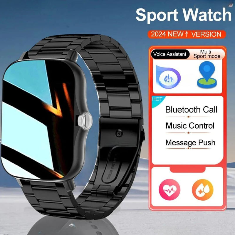 2024 smarthwhatch bluetooth responde chamada - relógio inteligente completo - fitness rastreador smartwatch - Tudo Tem