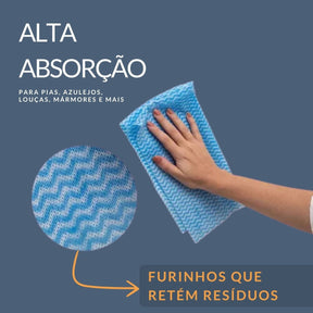 Rolo 600 Panos Multiuso Life Clean 28CMX240M Azul com 15%PrimeiraCompra+Frete Grátis