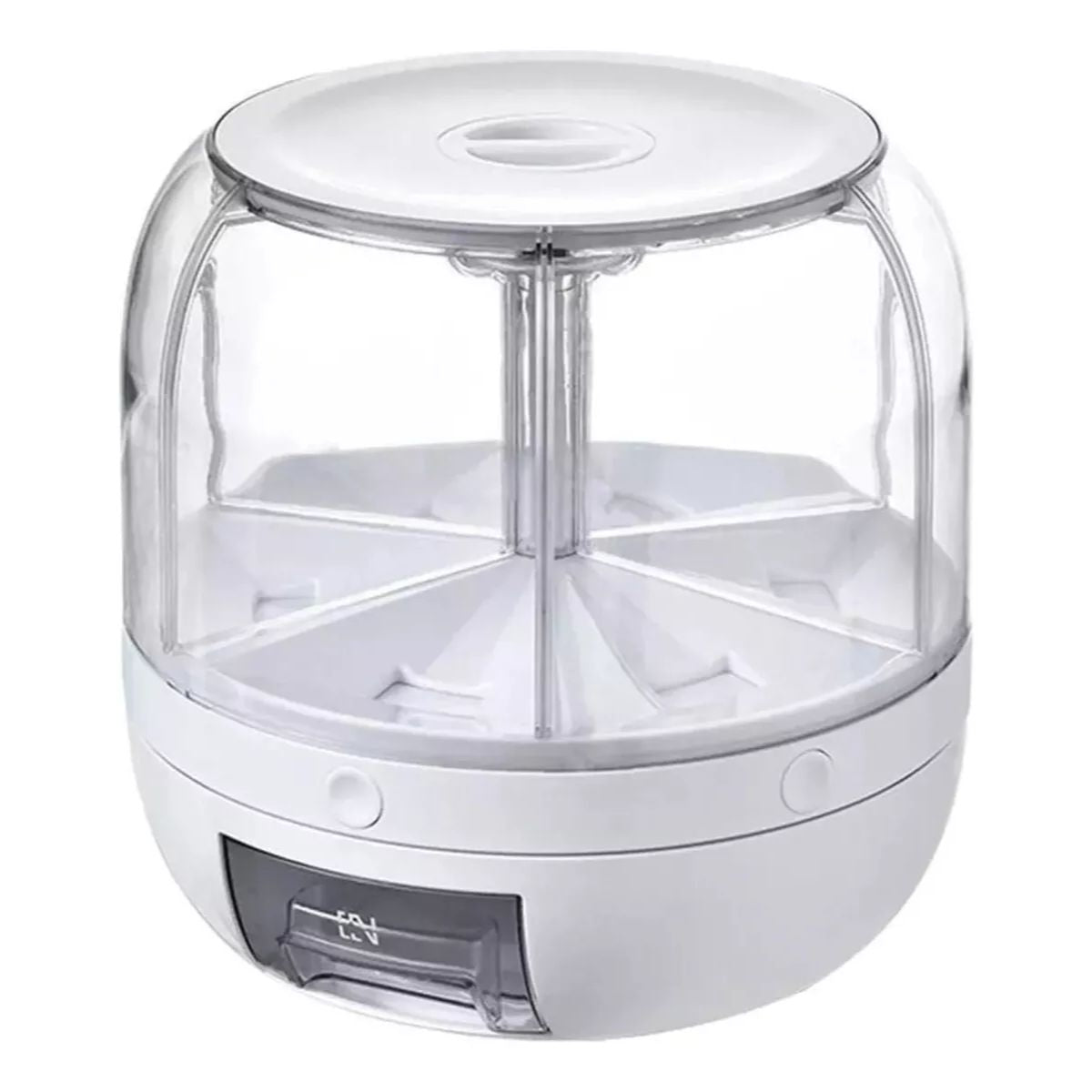 Dispenser de Grãos e Cereais Giratório 6 em 1 com 15%PrimeiraCompra+Frete Grátis
