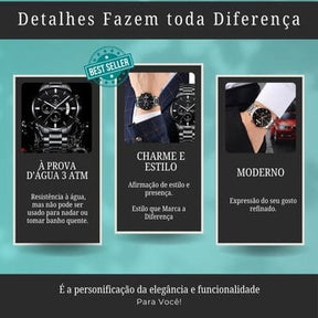 Relógio Casual Masculino Anti Risco SAAT