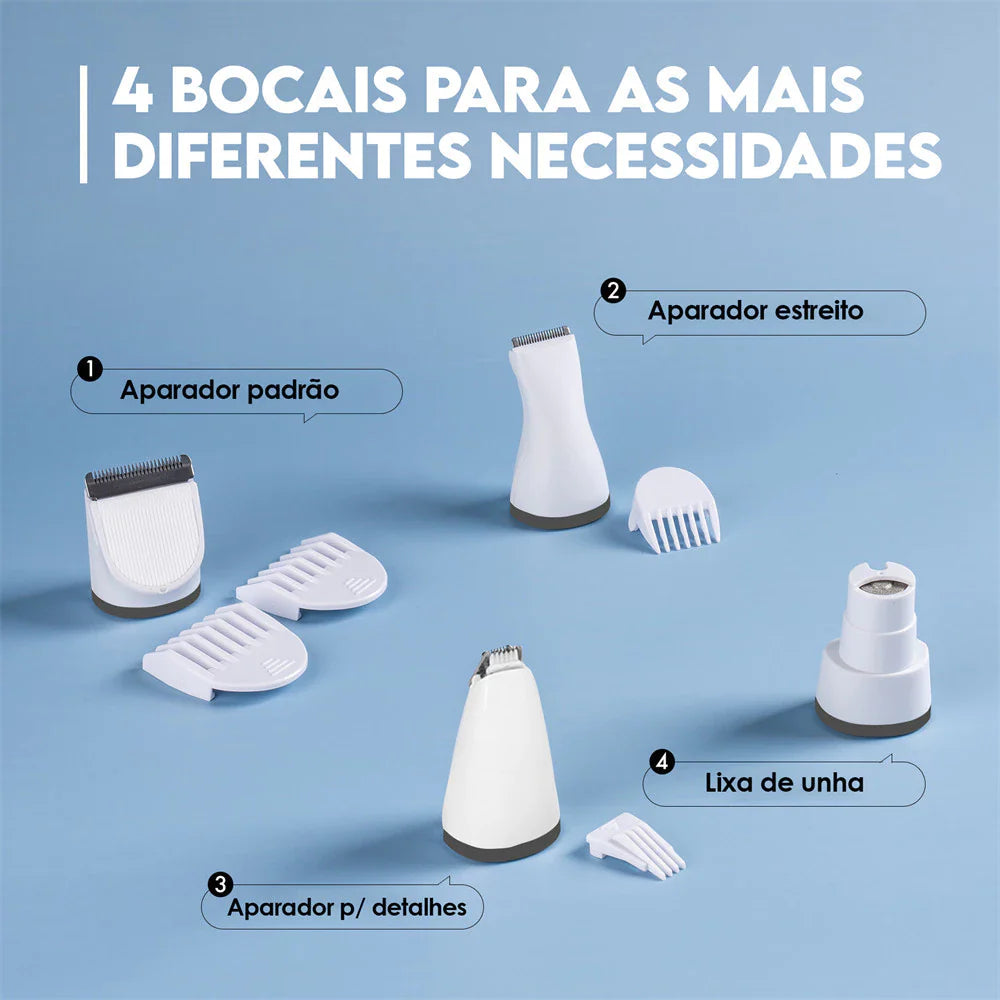 Aparador de Pelos para Pet 4 em 1 | Newpet Multi