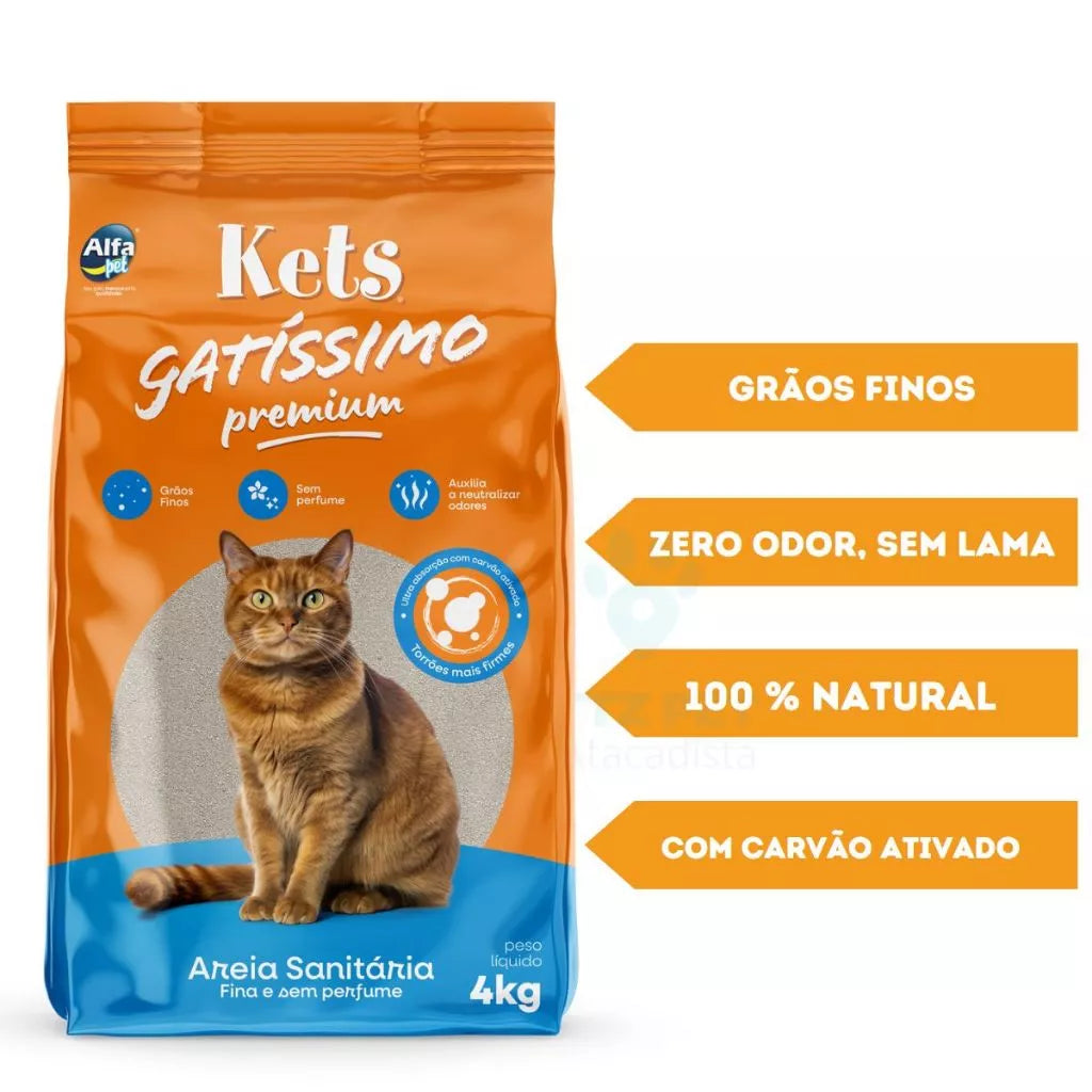 Areia Higiênica Premium para Gatos | Kets Gatissimo