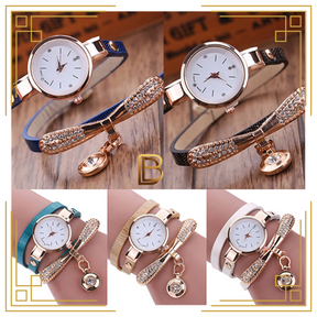 Relógio Feminino MultCharm + Pulseira Fashion