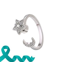 Anel em prata esterlina 925 LifeStar Anti Estresse