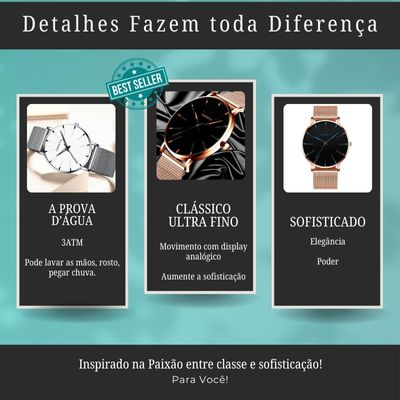 Relógio Masculino Gen Classic Minimalista