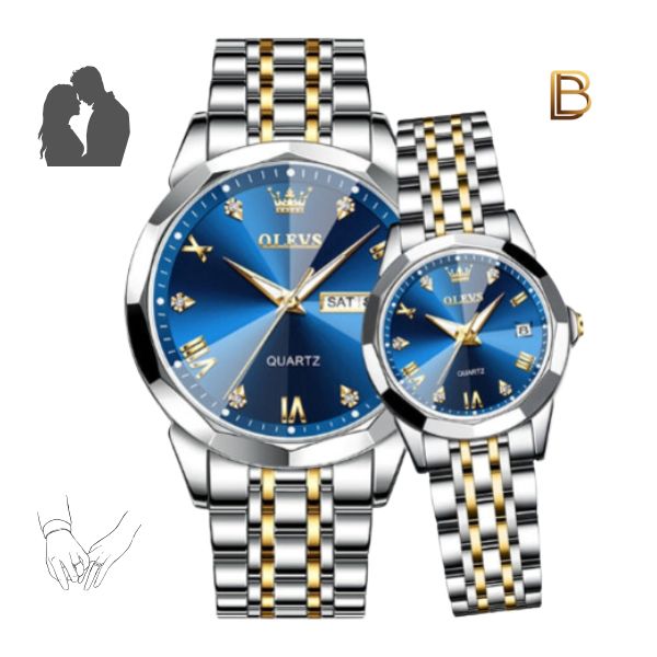 Relógio Diamond Lux Casal (Edição Limitada)