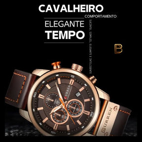 Relógio Masculino Curren - Couro