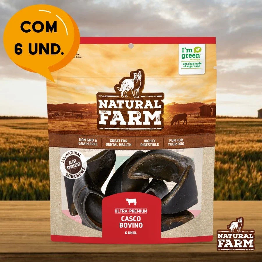 Mordedor Natural para Cães Casco Bovino | Casco Natural Farm