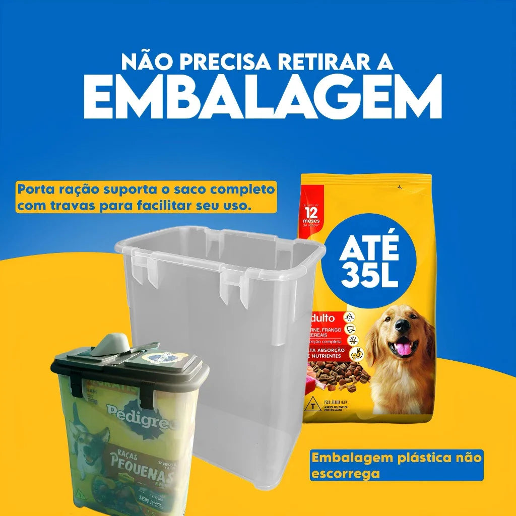Porta Ração para Cachorro e Gato Hermético | Porta Ração Hermetic™