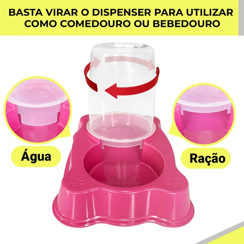 Comedouro/Bebedouro Dupla Função para Cães e Gatos | Comedouro/Bebedouro Duplex™