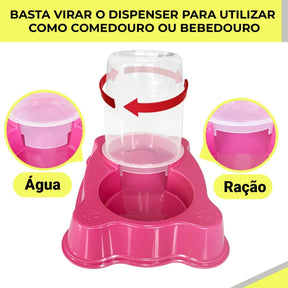 Comedouro/Bebedouro Dupla Função para Cães e Gatos | Comedouro/Bebedouro Duplex™
