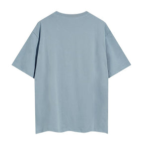 Camiseta Palm Angels Neck Logo blue