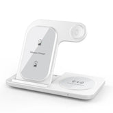 3 em 1 carregador sem fio suporte almofada para iphone 15 14 13 12 x max dobrável estação de carregamento rápido doca para iwatch 8 7 se airpods pro - Tudo Tem